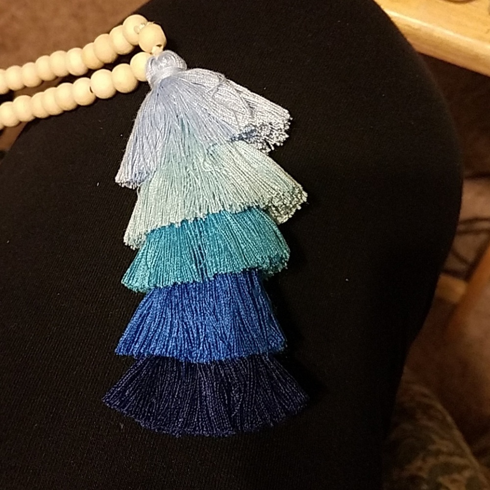 BLUE MIX Mala Meditation Yoga Necklace